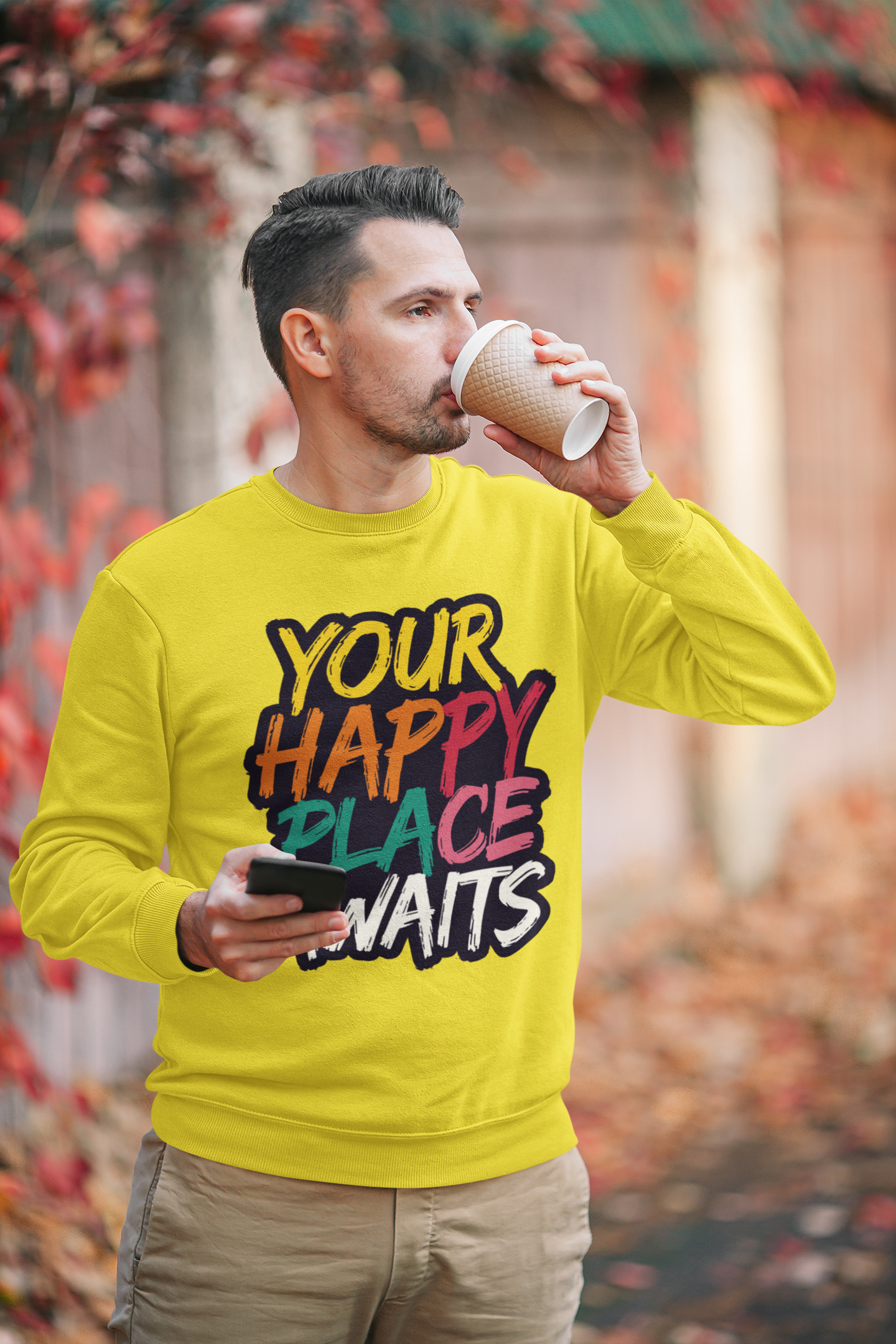 Your Happy Place Awaits - New Year Crewneck Sweatshirt