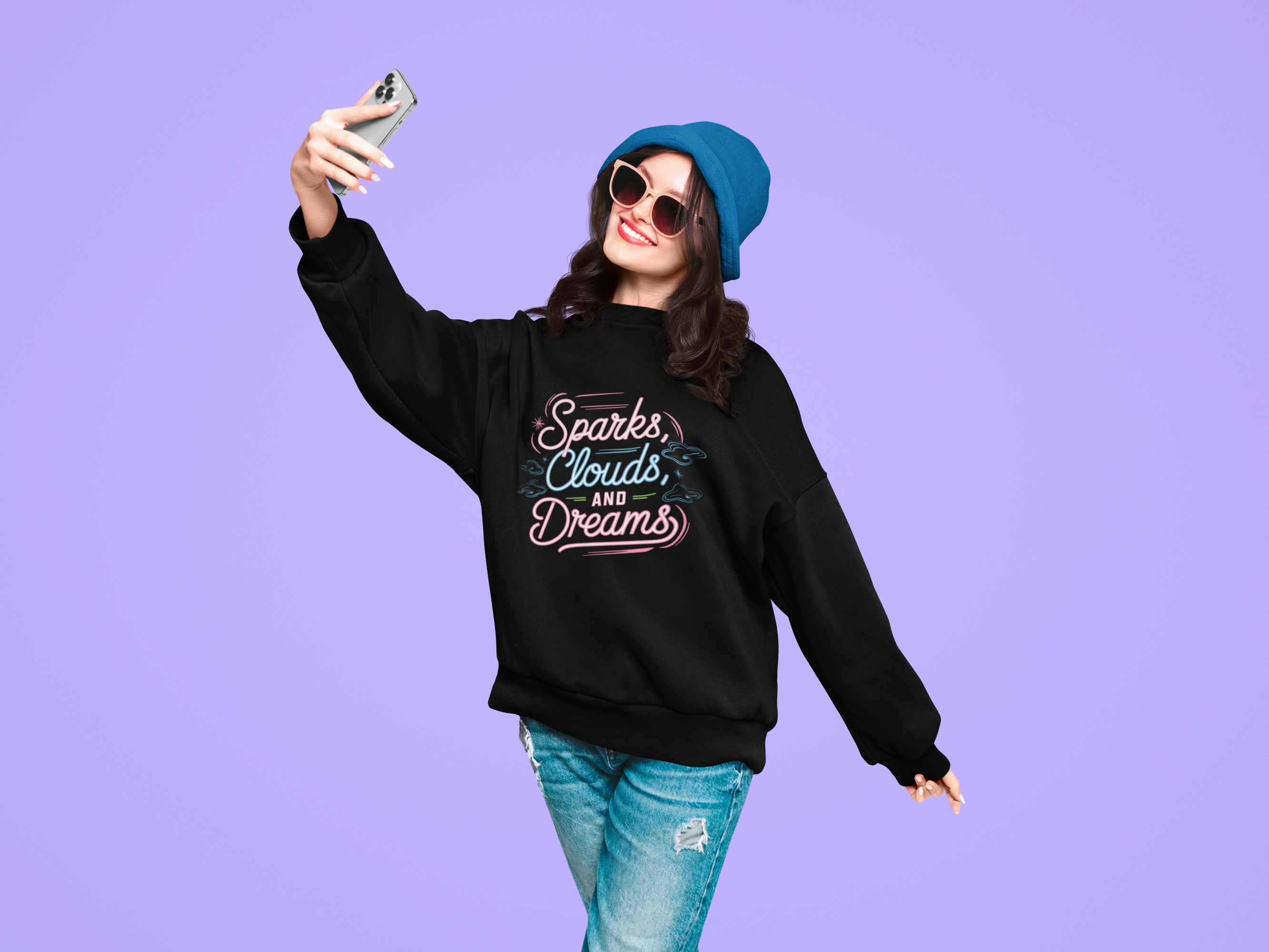 Sparks, Clouds & Dreams - New Year Crewneck Sweatshirt