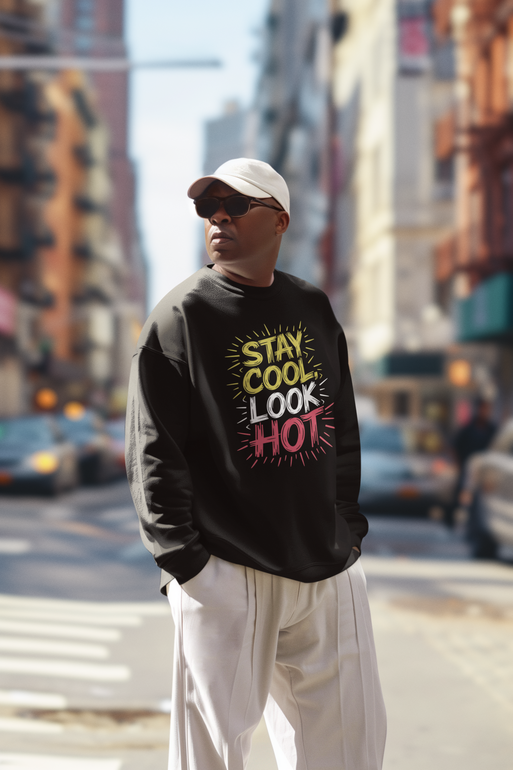 Stay Cool Look Hot - New Year Crewneck Sweatshirt