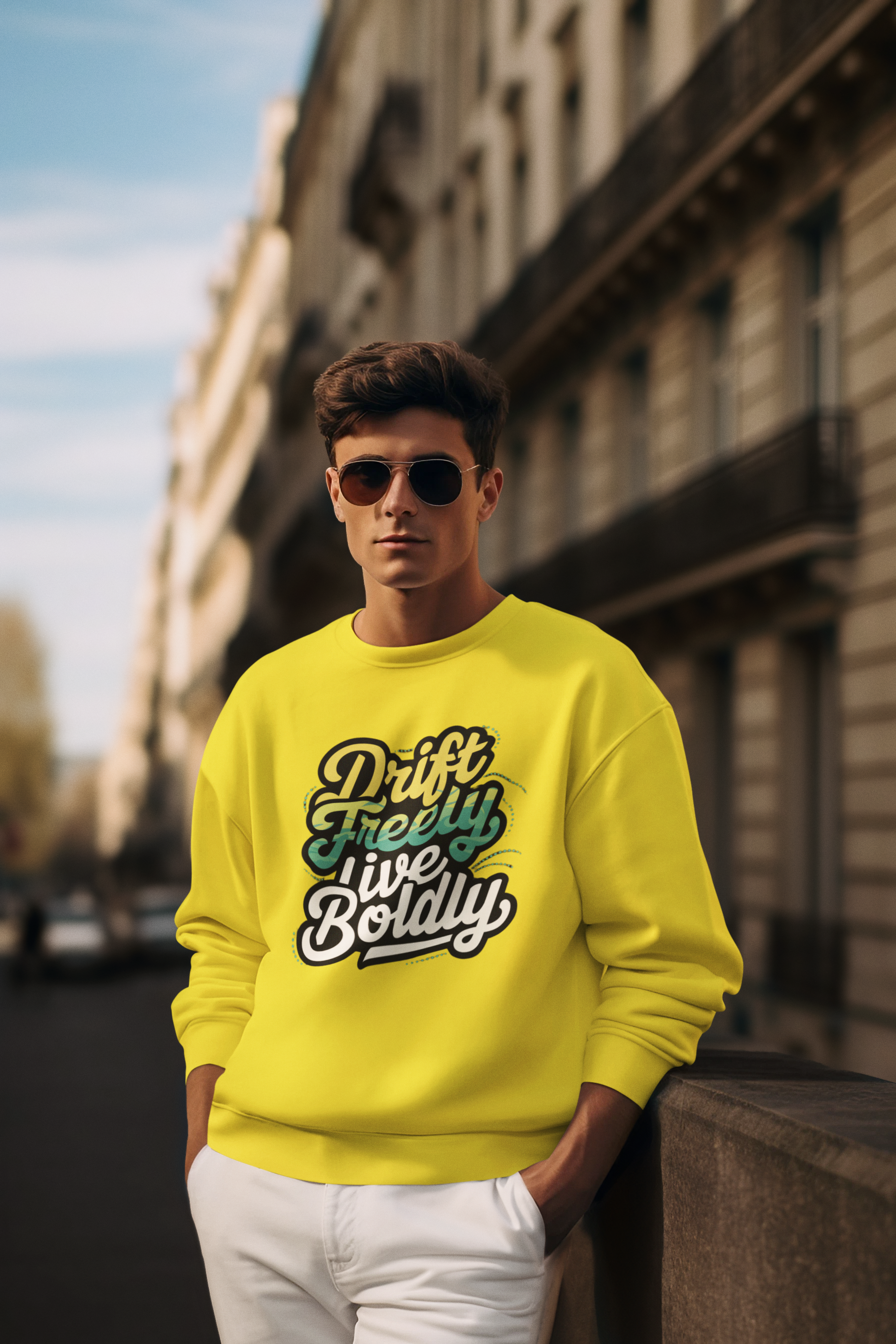 Drift Freely Live Boldly - New Year Crewneck Sweatshirt