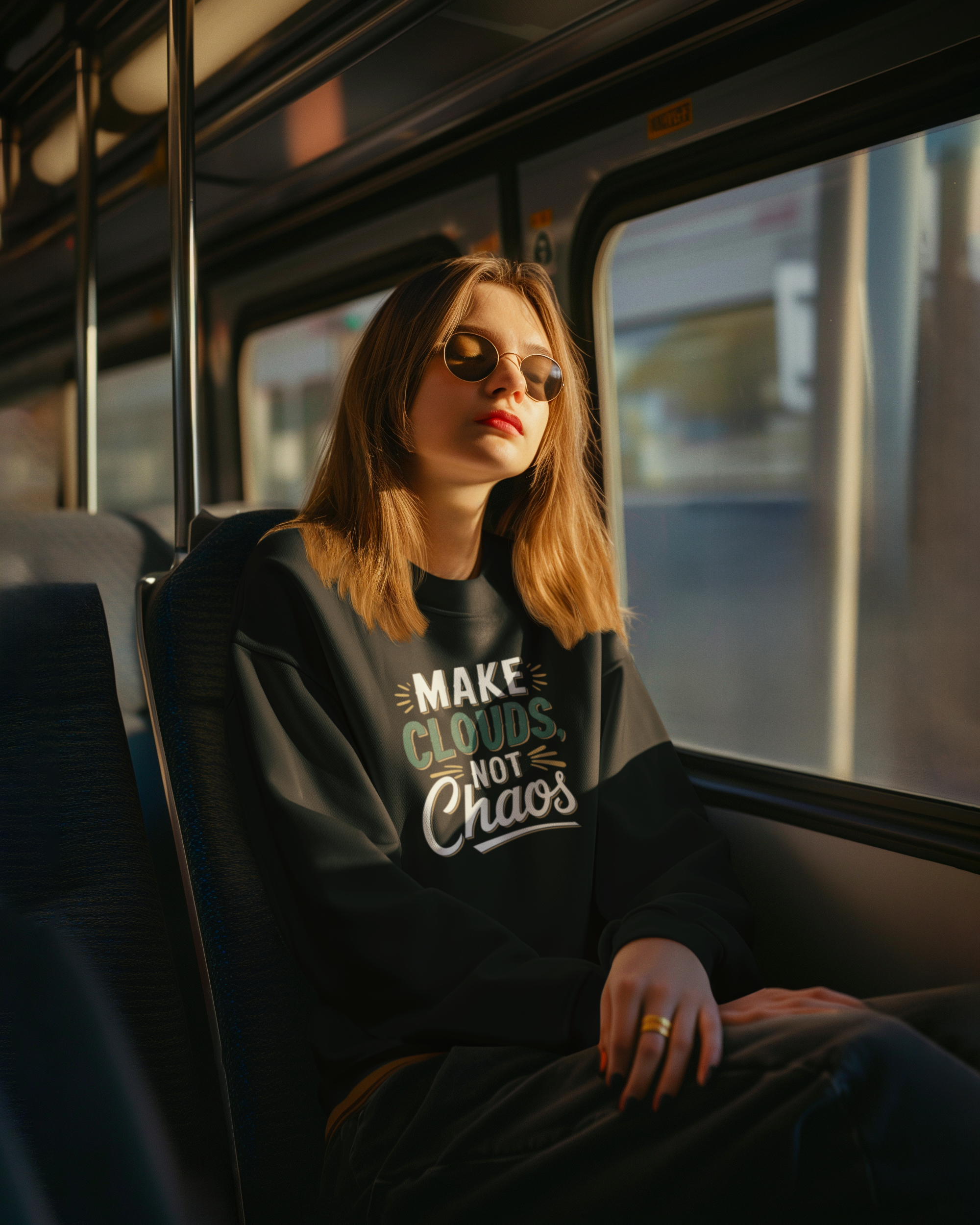 Make Clouds, Not Chaos - New Year Crewneck Sweatshirt