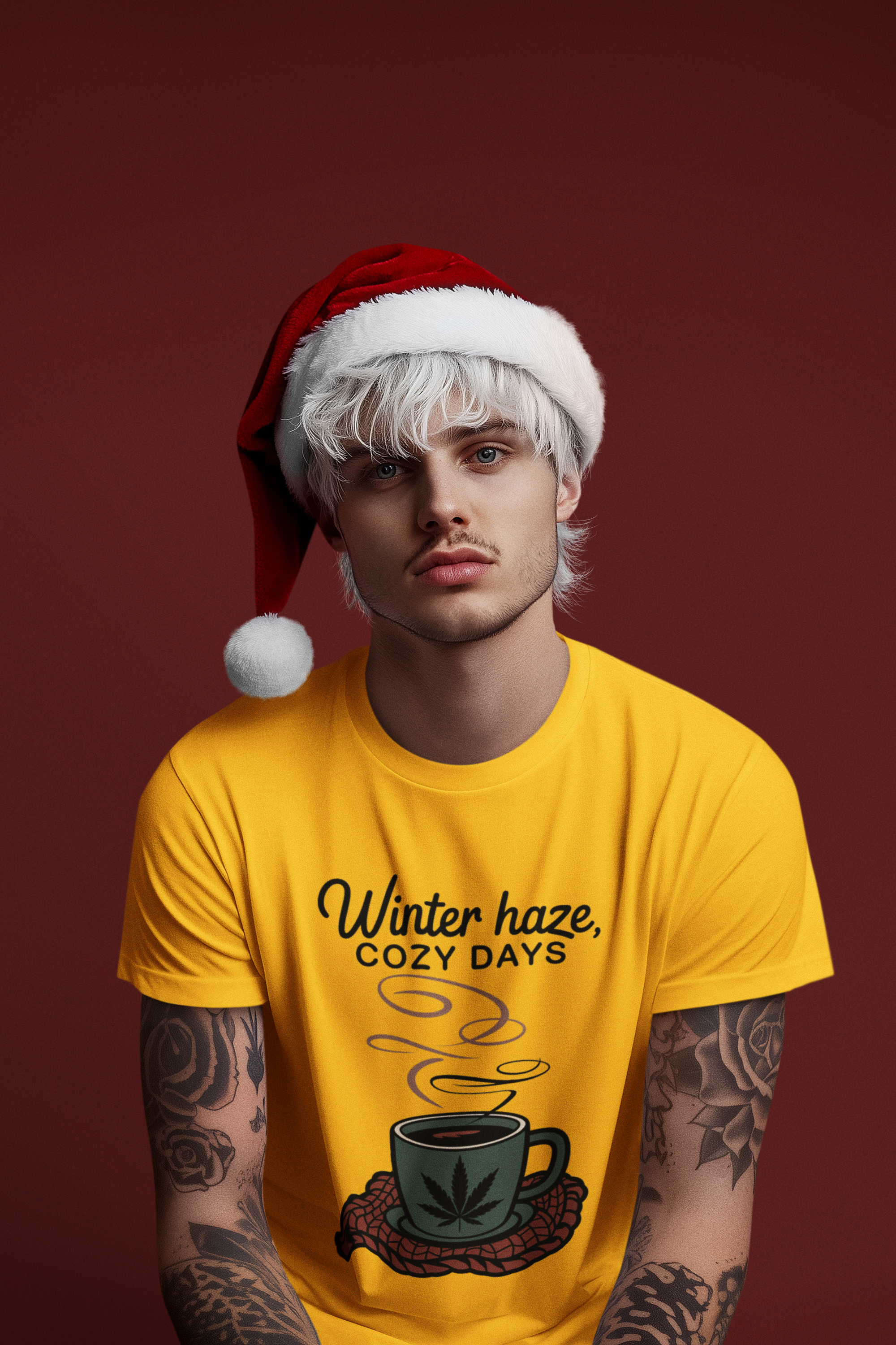 Winter Haze Cozy Days! Christmas Crewneck T-Shirt