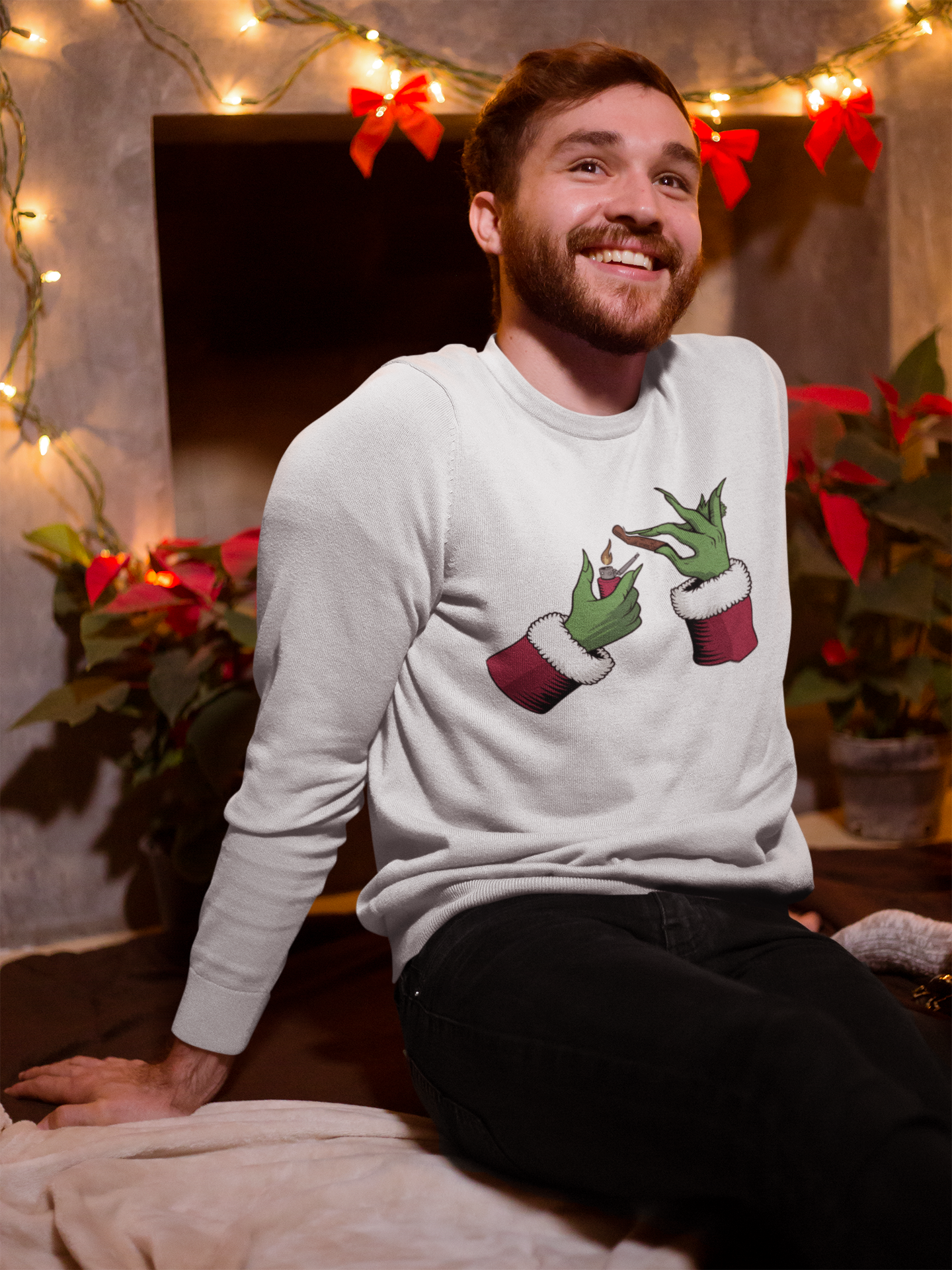 Holiday Grinch! Christmas Crewneck Sweatshirt