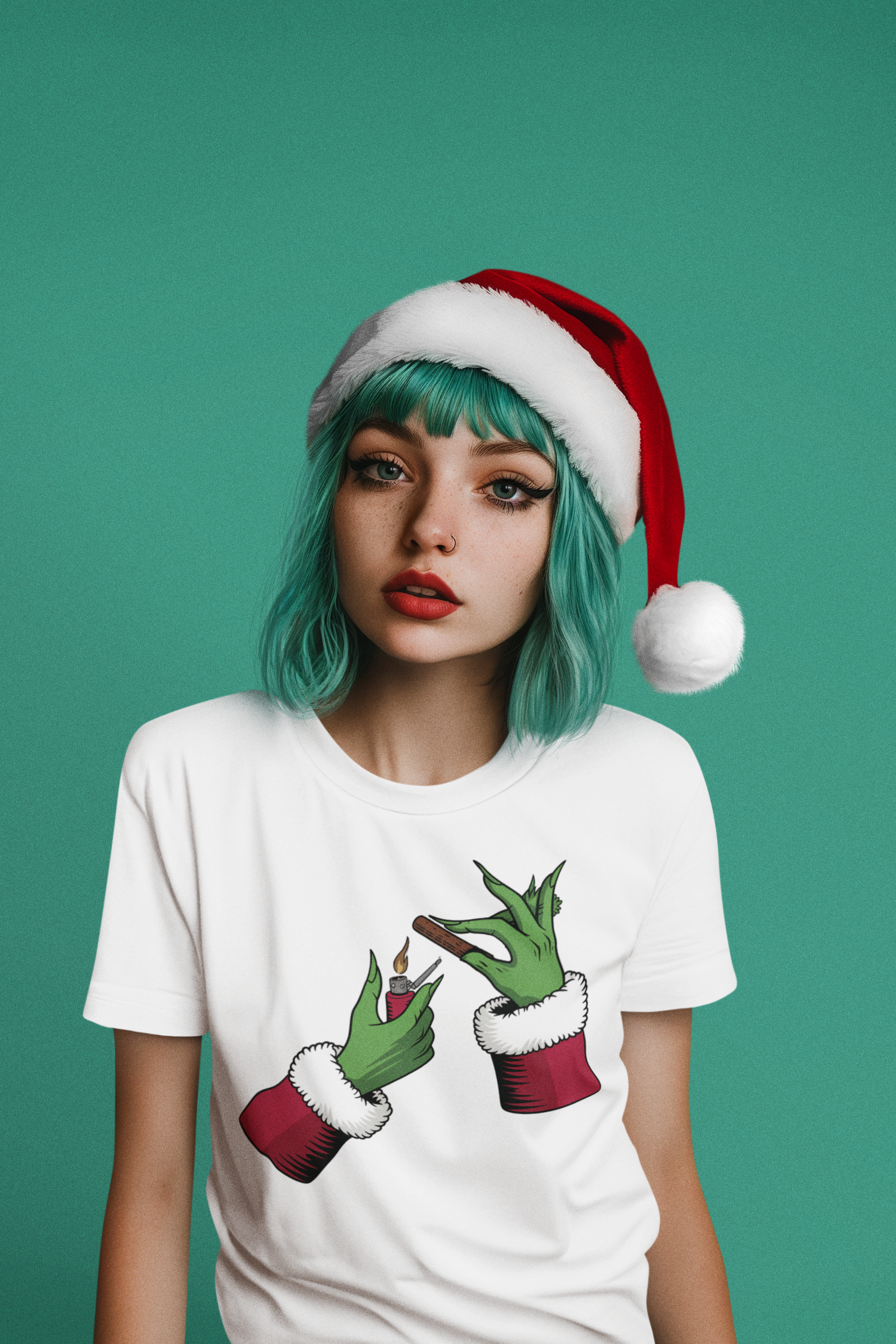 Holiday Grinch! Christmas Crewneck T-Shirt